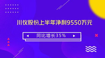 川儀股份上半年業績穩健增長 凈利同比增35%至9550萬元，技術咨詢業務成為新亮點